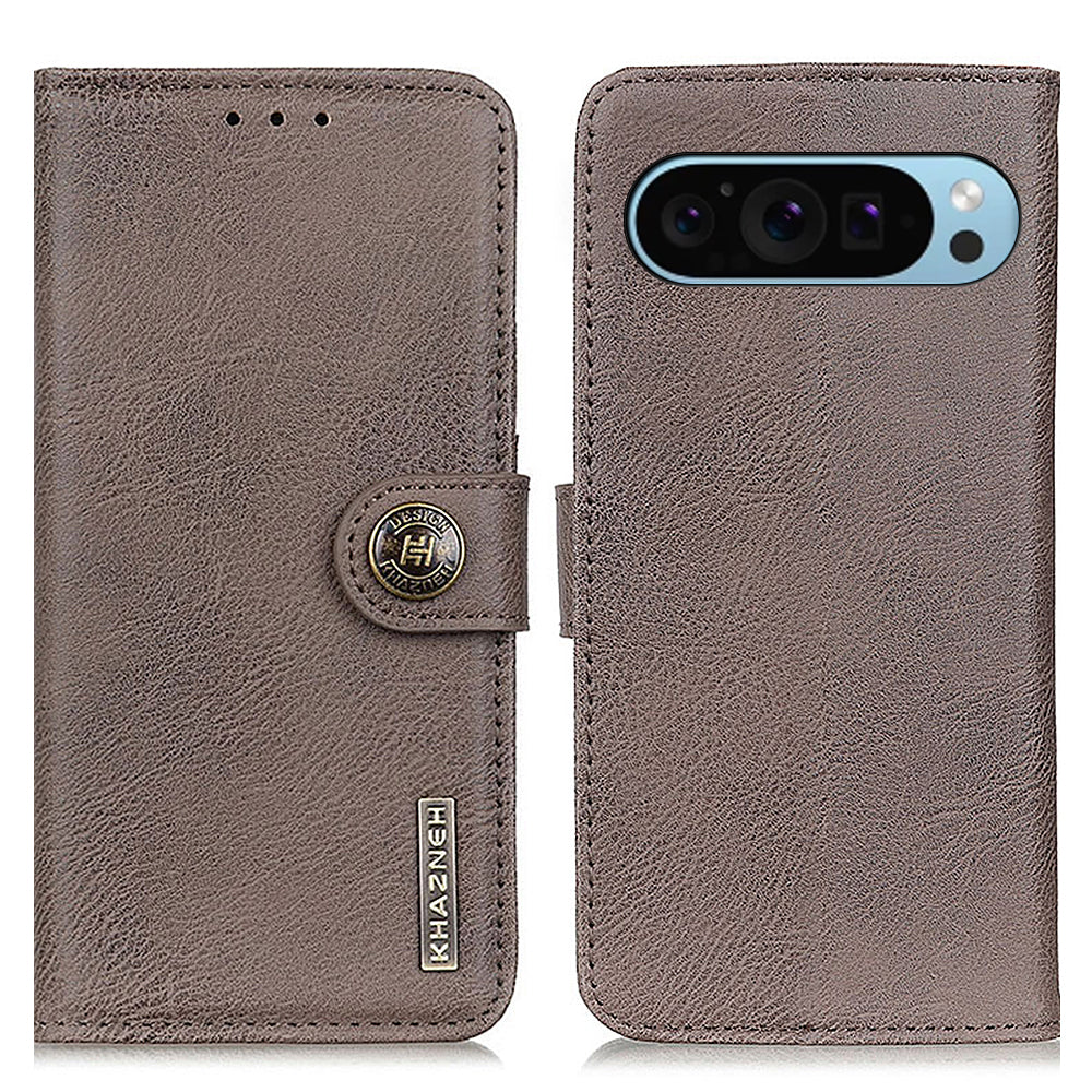 KHAZNEH For Google Pixel 9 Case Cowhide Texture Wallet PU Leather Flip Phone Cover KHAZNEH For Google Pixel 9 Case Cowhide Texture Wallet PU Leather Flip Phone Cover